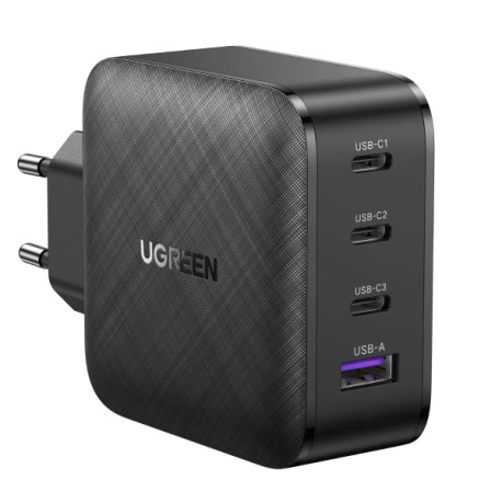 UGREEN CD224 4-PORT 3XUSB-C/USB-A PD GAN FAST CHARGER 65W SPACE GREY