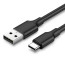 UGREEN US287 USB-A TO USB-C FAST CHARGING CABLE 3A 1M BLACK