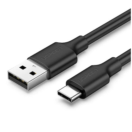 UGREEN US287 USB-A TO USB-C FAST CHARGING CABLE 3A 1M BLACK