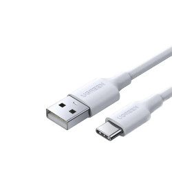 кабел Ugreen US287 USB-A към USB-C Fast Charging Cable 1m (бял)