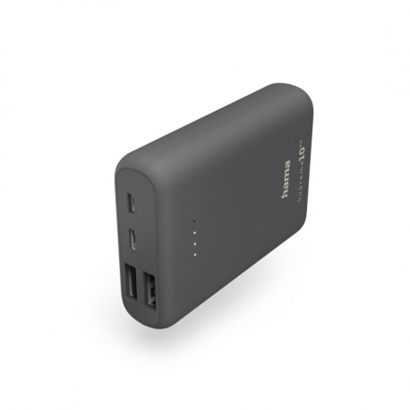 HAMA 201668 SUPREME POWER PACK 10000 MAH 2XUSB-A/1XUSB-C GREY