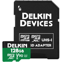 Memory card Delkin Devices POWER UHS-II microSDXC 128GB + microSD Adapter