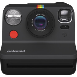 Instant Camera Polaroid Now 2 (black) + Film Polaroid I-Type color + Strap Polaroid Camera Strap Round (Rainbow)