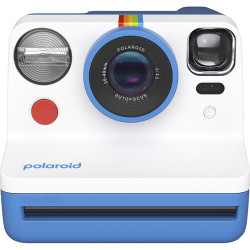 Instant Camera Polaroid Now 2 (blue) + Film Polaroid I-Type color + Strap Polaroid Camera Strap Round (Rainbow)
