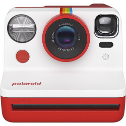 фотоапарат за моментални снимки Polaroid Now 2 (червен) + фото филм Polaroid i-Type цветен + албум Polaroid Фотоалбум за 40 снимки (черен)