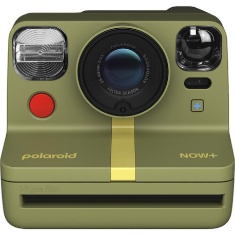 Instant Camera Polaroid Now Plus 2 (Forest Green) + Film Polaroid I-Type color + Film Polaroid i-Type black and white