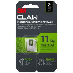 3M CLAW Picture Hanger for Drywall 2 pcs. - 11 kg.