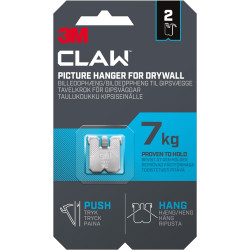 3M CLAW Picture Hanger for Drywall 2 pcs. - 7 kg.
