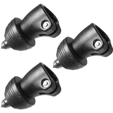 MANFROTTO 440SPK2 STAINLESS STEEL RETRACABLE SPIKED FEET ADAPTER - SET OF 3