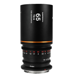 Lens Laowa Nanomorph 65mm T/2.4 1.5X S35 Amber - Sony FE