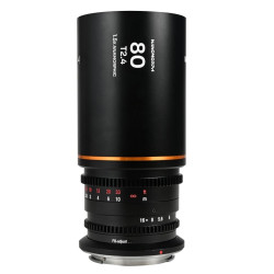 Lens Laowa Nanomorph 80mm T/2.4 1.5X S35 Amber - Sony FE
