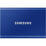 SAMSUNG T7 PORTABLE SSD 1TB R1050/W1000MB/S USB 3.2 INDIGO BLUE