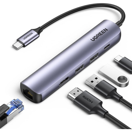 UGREEN CM418 5-IN-1 USB-C MULTIFUNCTION ADAPTER 4K/60HZ 100W