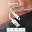 USB-A към Lightning 2.4A Fast Charging Cable 1m (бял)