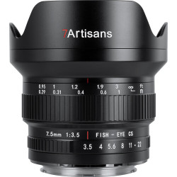 Lens 7artisans 7.5mm f/3.5 APS-C Fisheye - Canon EF