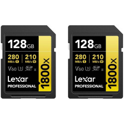 карта Lexar Professional SDXC 128GB 1800x UHS-II 2 бр.