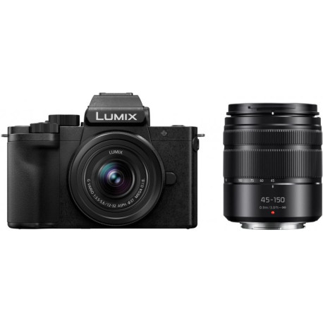 Panasonic Lumix G100D + 12-32mm lens + 40-150mm lens