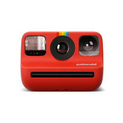 фотоапарат за моментални снимки Polaroid Go Gen 2 (червен) + калъф Polaroid Go Camera Case (червен) + фото филм Polaroid Go Film Double Pack цветен
