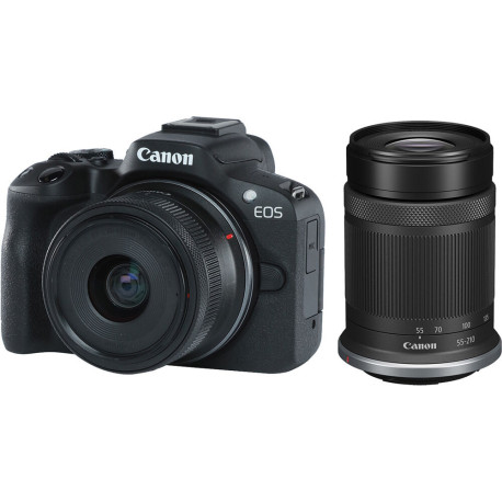 Canon R50 BLACK+18-45MM+55-210MM KIT (употребяван)