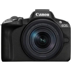 фотоапарат Canon EOS R50 + обектив Canon RF-S 18-150mm + батерия Canon LP-E17