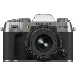 фотоапарат Fujifilm X-T50 (сребрист) + обектив Fujifilm Fujinon XF 16-50mm f/2.8-4.8 R LM WR