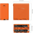 NP-F970 USB-C Rechargeable Camera Battery (Orange)