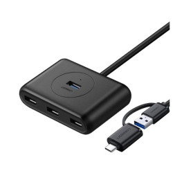 Accessory Ugreen 4-Port USB 3.0 A Hub OTG USB A / USB-C