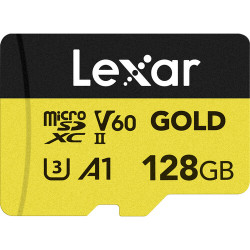 карта Lexar Proffesional GOLD Micro SDXC 128GB UHS-II V60