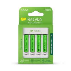  GP Recyko E411 USB Charger + 4AA батерии