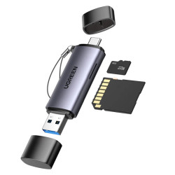 четец Ugreen GM185 USB-C / USB-A SD / Micro SD Card Reader