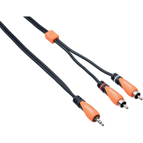 BESPECO SLYMSR180 3.5MM STEREO JACK MALE TO 2X RCA MALE 1.8M