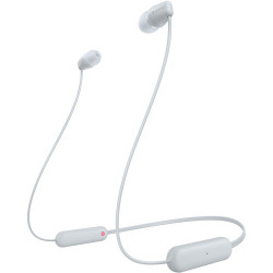 слушалки Sony WI-C100 (бял)