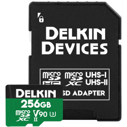карта памет Delkin Devices POWER UHS-II microSDXC 256GB + microSD Adapter