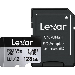 карта Lexar Professional Silver Plus Micro SDXC 128GB UHS-I