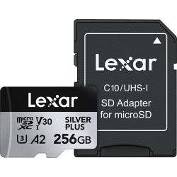 карта Lexar Professional Silver Plus Micro SDXC 256GB UHS-I