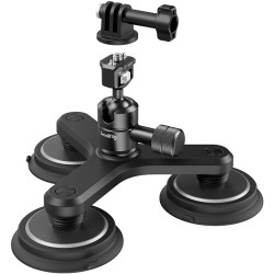 Accessory Smallrig 4468 Triple Magnetic Suction Cup Mounting Support Kit for Action Cameras