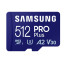 Samsung Pro Plus Micro SDXC 256GB R180/W130 U3 with reader