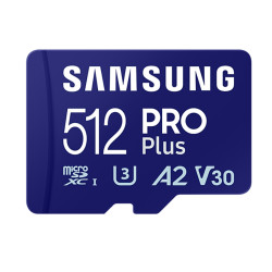 Samsung Pro Plus Micro SDXC 512GB R180/W130 U3 с четец