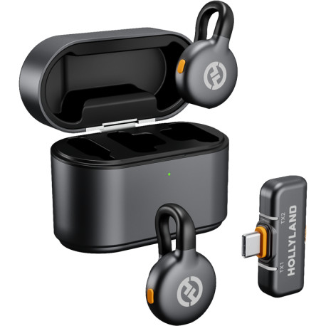 Microphone Hollyland LARK M2S Lavalier Duo USB-C Space Grey