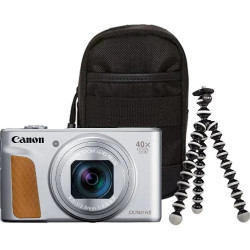 фотоапарат Canon PowerShot SX740 HS Lite Travel Kit (сребрист)