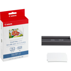 Accessory Canon KC-18IF Color Ink/Paper Set Card Stickers + Accessory Canon KC-18IL Color Ink/Paper Set Mini Stickers + Accessory Canon Selphy PCC-CP400 Paper Tray