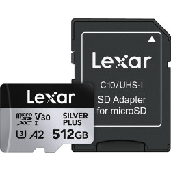Memory card Lexar Professional Silver Plus Micro SDXC 512GB UHS-I
