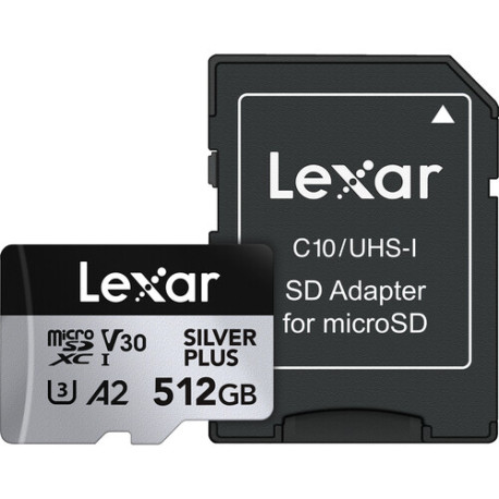 Memory card Lexar Professional Silver Plus Micro SDXC 512GB UHS-I