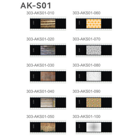 аксесоар Godox AK-S01 Slide Filter Set for AK-R21 Projection Attachment (10 броя)