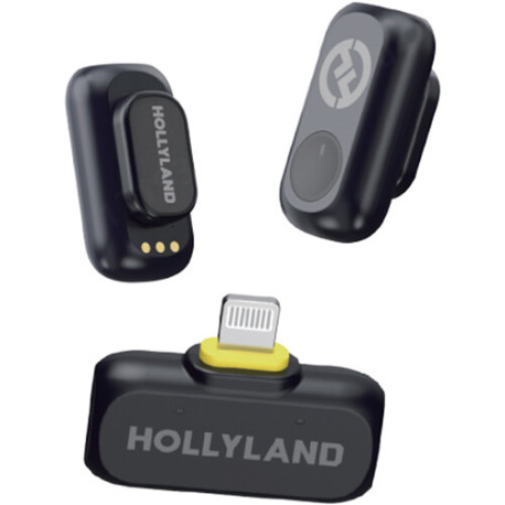 Microphone Hollyland LARK A1 Mini Duo 2-Person Wireless Microphone System (Lighting)