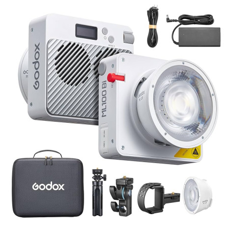 Lighting Godox ML100Bi Bi-Color Portable LED Video Light Kit Lighting Godox ML100Bi Bi-Color Portable LED Video Light Kit