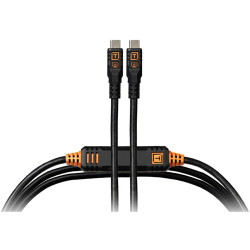 кабел Tether Tools Optima CUC15G2-BLK USB-C към USB-C 4.6m (черен)