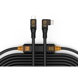 Tether Tools Optima LLPC15RTG2-BLK LeverLock USB-C to USB-C Right Angle 4.6m (black)