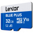 карта памет Lexar BLUE PLUS Micro SDXC 32GB UHS-I Card карта памет Lexar BLUE PLUS Micro SDXC 32GB UHS-I Card