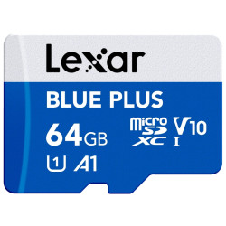 Memory card Lexar BLUE PLUS Micro SDXC 64GB UHS-I Card Memory card Lexar BLUE PLUS Micro SDXC 64GB UHS-I Card